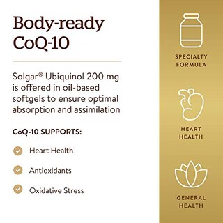 Foto 4 | Suplemento Solgar Ubiquinol 200 Mg (reducción De Coq-10) 30 G - Venta Internacional.