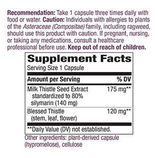 Foto 2 | Suplemento Nature's Way Milk Thistle 120 Cápsulas-Venta Internacional