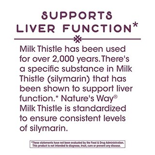 Foto 4 | Suplemento Nature's Way Milk Thistle 120 Cápsulas-Venta Internacional