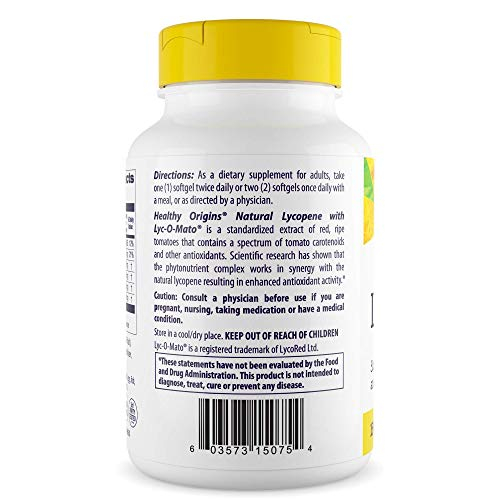 Foto 4 pulgar | Suplemento Healthy Origins Natural Lycopene 180 Cápsulas-Venta Internacional