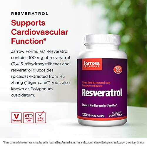 Foto 4 pulgar | Suplemento De Resveratrol De Jarrow Formulas 100 Mg Con Vitamina C - Venta Internacional.