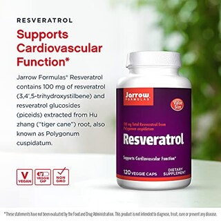 Foto 3 | Suplemento De Resveratrol De Jarrow Formulas 100 Mg Con Vitamina C - Venta Internacional.