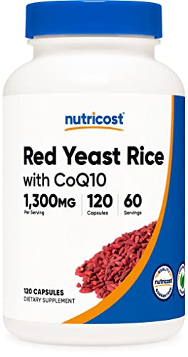 Suplemento Nutricost Red Yeast Rice 120 Cápsulas-Venta Internacional