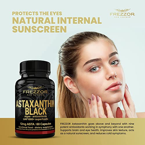 Foto 5 pulgar | Suplemento Frezzor Astaxantina Negra Uaf1000+ 60 Cápsulas Blandas - Venta Internacional.
