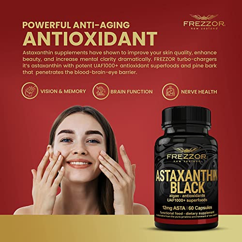 Foto 5 | Suplemento Frezzor Astaxantina Negra Uaf1000+ 60 Cápsulas Blandas - Venta Internacional.