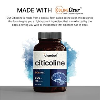 Foto 6 | Suplementos Naturebell Citicolina 500 Mg + Tirosina 50 Mg 120 - Venta Internacional.