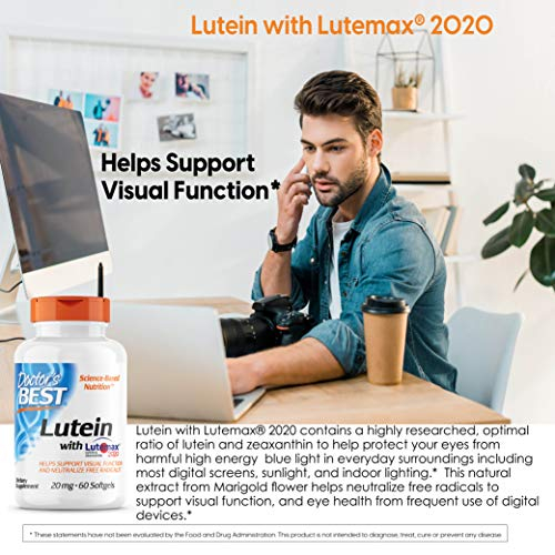 Foto 5 pulgar | Suplemento Doctor's Best Lutein con Lutemax 60 Cápsulas-Venta Internacional