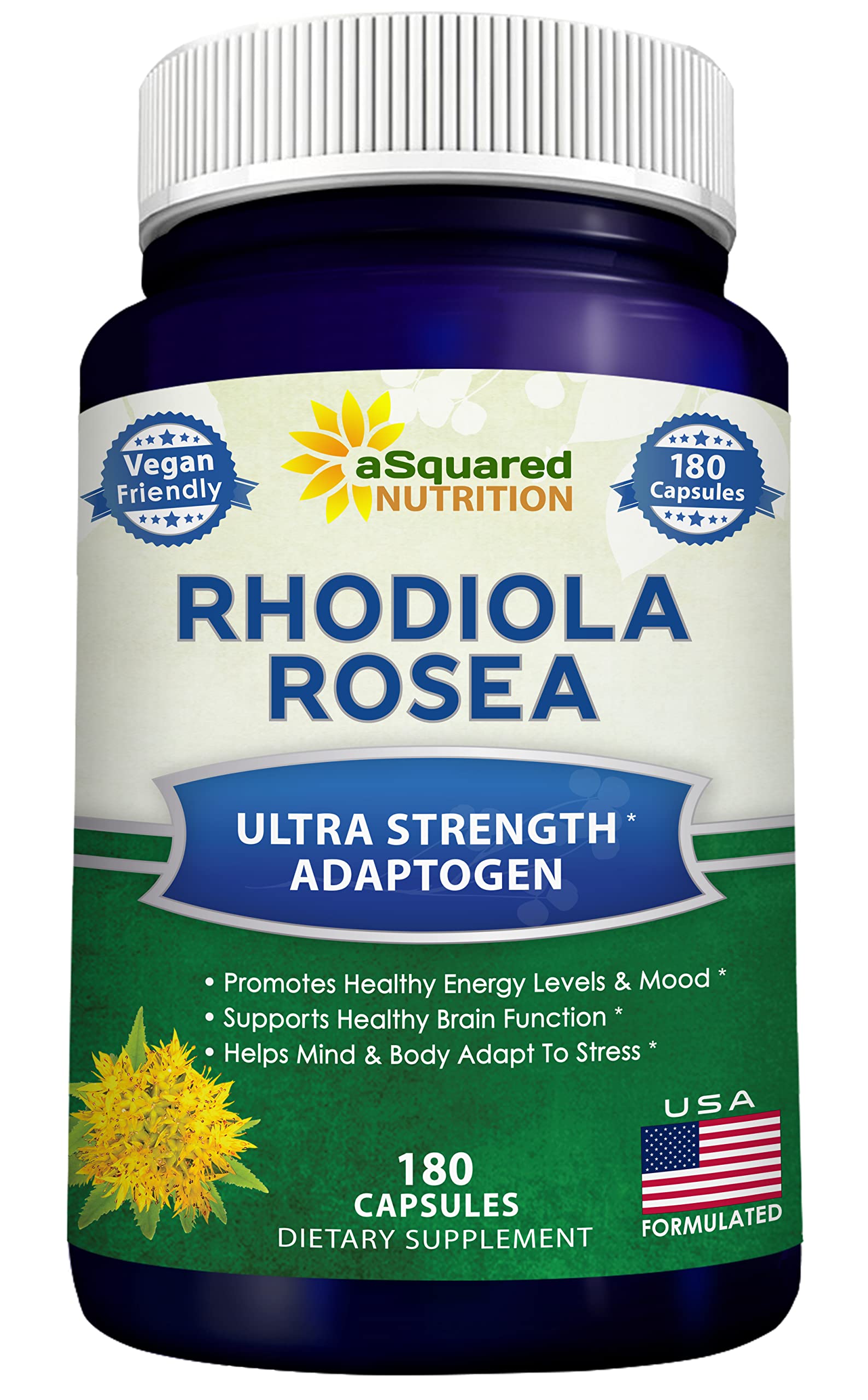 Foto 2 pulgar | Suplemento Squared Nutrition Rhodiola Rosea 1000 Mg 180 Cápsulas - Venta Internacional.