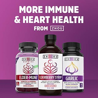 Foto 5 | Suplemento Zhou Resveratrol 60 Cápsulas Vegetarianas | Heart & Immune - Venta Internacional.