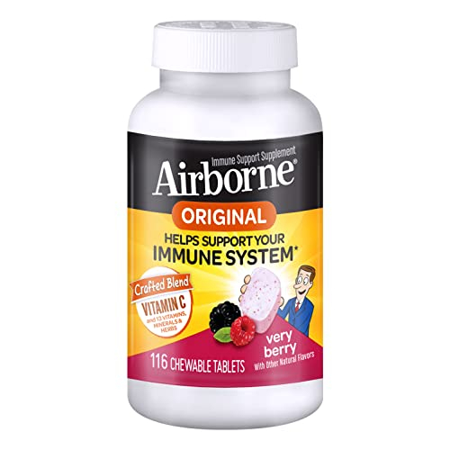 Foto 2 pulgar | Suplemento Airborne Vitamina C de 116 Tabletas-Venta Internacional