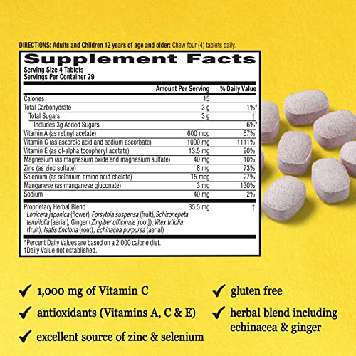 Foto 4 pulgar | Suplemento Airborne Vitamina C de 116 Tabletas-Venta Internacional