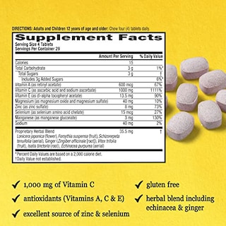 Foto 3 | Suplemento Airborne Vitamina C de 116 Tabletas-Venta Internacional