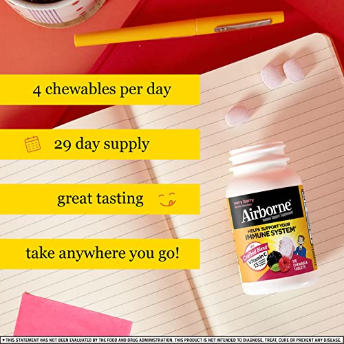 Foto 4 | Suplemento Airborne Vitamina C de 116 Tabletas-Venta Internacional
