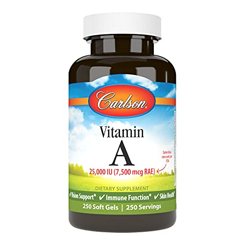Foto 2 pulgar | Suplemento De Vitamina A Carlson, 25,000 Ui (7500 Mcg Rae), 250 Ml - Venta Internacional.