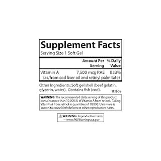 Foto 4 | Suplemento De Vitamina A Carlson, 25,000 Ui (7500 Mcg Rae), 250 Ml - Venta Internacional.