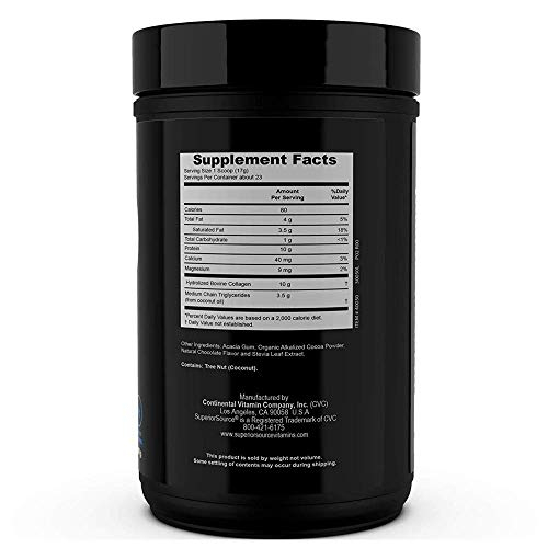 Foto 3 pulgar | Suplemento De Chocolate Con Colágeno Cetogénico De Fuente Superior, 400 G - Venta Internacional.