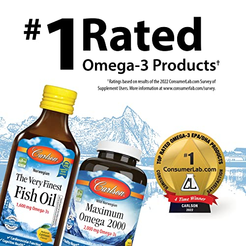 Foto 5 pulgar | Suplemento Carlson Fish Oil de 200 Ml-Venta Internacional