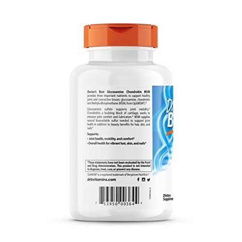Foto 4 pulgar | Suplemento Doctor's Best Con Glucosamina Y Condroitina Msm 360ct - Venta Internacional.