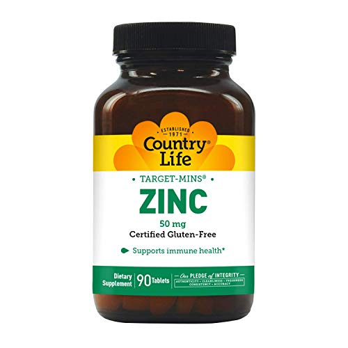 Foto 2 pulgar | Suplemento Country Life Target Mins, Tabletas De Zinc De 50 Mg, 90 Unidades - Venta Internacional.