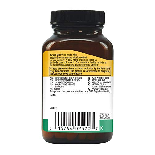 Foto 4 pulgar | Suplemento Country Life Target Mins, Tabletas De Zinc De 50 Mg, 90 Unidades - Venta Internacional.