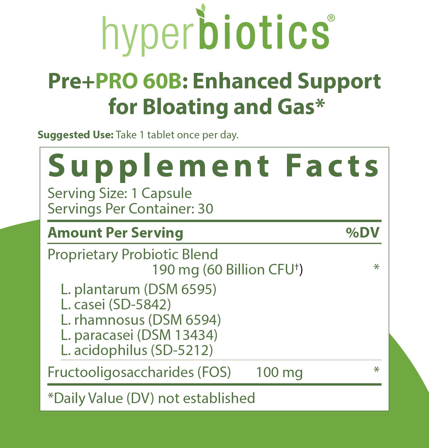 Foto 3 pulgar | Suplemento Hyperbiotics Pre+Pro 60B de 30 Cápsulas-Venta Internacional