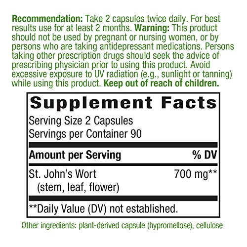 Foto 4 pulgar | Suplemento De Hierba De San Juan De Nature's Way 700 Mg 180 Cápsulas - Venta Internacional.