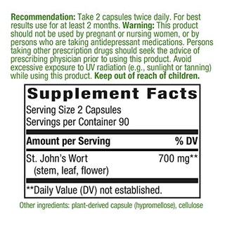 Foto 3 | Suplemento De Hierba De San Juan De Nature's Way 700 Mg 180 Cápsulas - Venta Internacional.