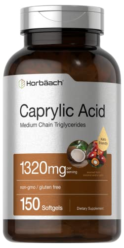 Suplemento de Ácido Caprílico Horbaach 150 Cápsulas - Venta Internacional