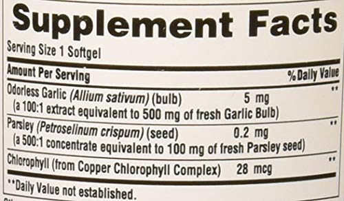 Foto 6 pulgar | Suplemento Puritan's Pride Con Ajo Y Perejil Inodoros De 500 Mg - Venta Internacional.