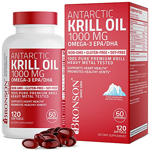 Foto 2 pulgar | Suplemento de Aceite de Krill Antártico Bronson 120 Cápsulas - Venta Internacional