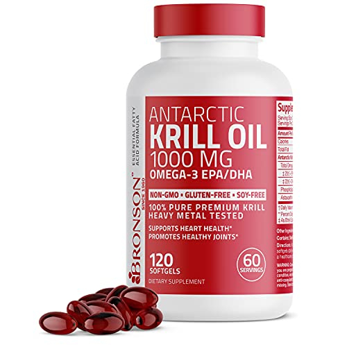 Foto 5 | Suplemento de Aceite de Krill Antártico Bronson 120 Cápsulas - Venta Internacional