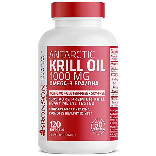 Foto 7 pulgar | Suplemento de Aceite de Krill Antártico Bronson 120 Cápsulas - Venta Internacional