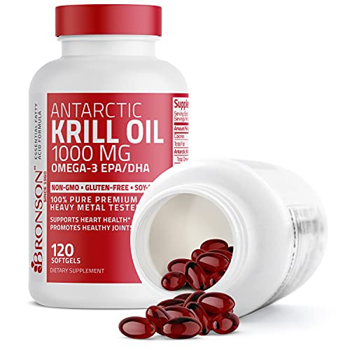 Foto 8 pulgar | Suplemento de Aceite de Krill Antártico Bronson 120 Cápsulas - Venta Internacional