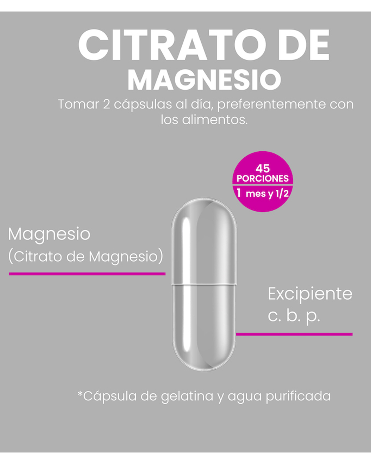 Foto 3 pulgar | Cápsulas Citrato de Magnesio Flow Vitaminas Minerales y Suplementos 3 Pack