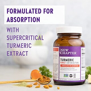 Foto 3 | Suplemento New Chapter Turmeric Force Detox Action 60 Cápsulas - Venta Internacional