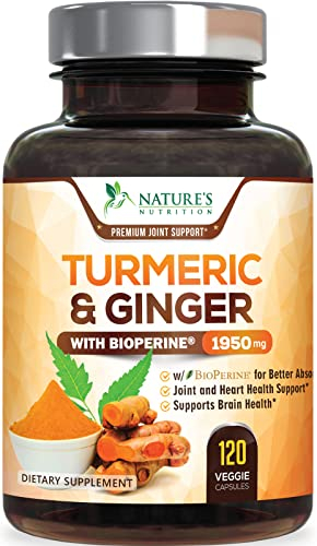 Foto 2 pulgar | Suplemento Nature's Nutrition Turmeric & Ginger 120 Cápsulas - Venta Internacional