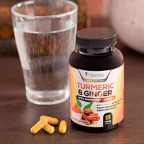 Foto 8 pulgar | Suplemento Nature's Nutrition Turmeric & Ginger 120 Cápsulas - Venta Internacional