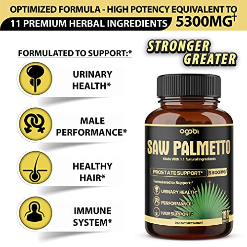 Foto 4 pulgar | Suplemento En Cápsulas De Palma Enana Americana Agobi De 5300 Mg Con Ashwagandha - Venta Internacional.