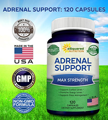 Foto 7 pulgar | Suplemento Asquared Nutrition Adrenal Support 120 Cápsulas - Venta Internacional