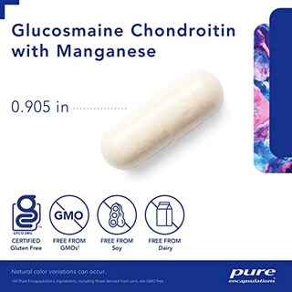 Foto 3 | Suplemento Pure Encapsulations Glucosamine Chondroitin 120 Cápsulas- Venta Internacional