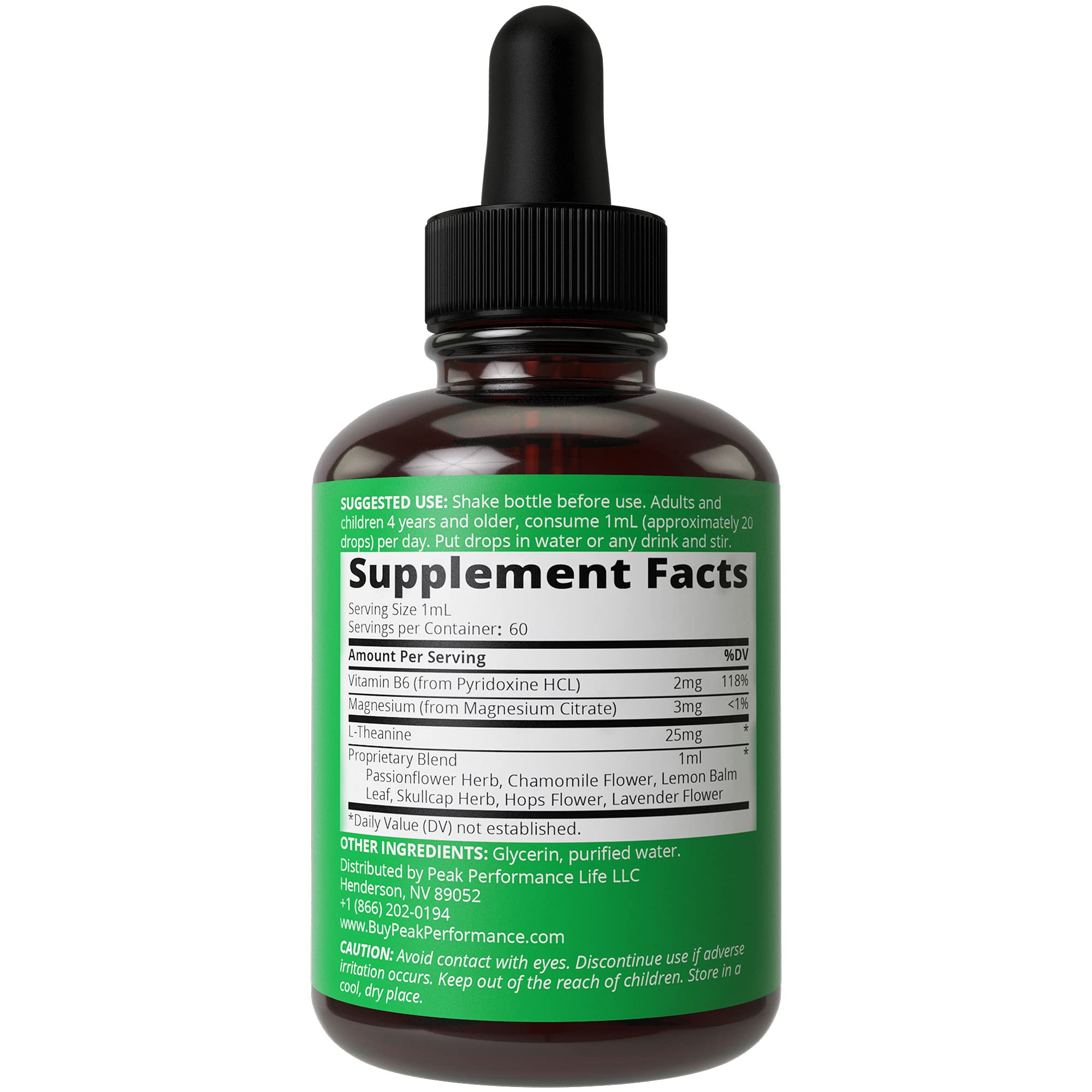 Foto 6 | Suplemento Peak Performance Kids Calm Liquid Drops - Venta Internacional.