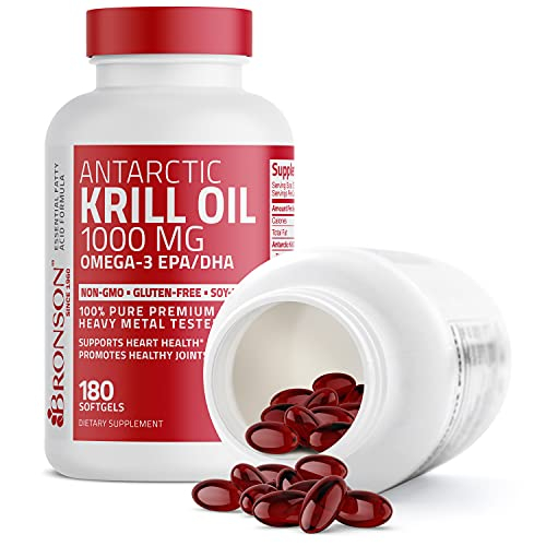 Foto 8 pulgar | Suplemento De Aceite De Krill Antártico Bronson, 1000 Mg, 180 Cápsulas Blandas - Venta Internacional.