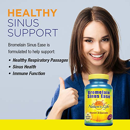 Foto 4 pulgar | Suplemento Nature's Life Bromelain Sinus Ease 100 Cápsulas - Venta Internacional