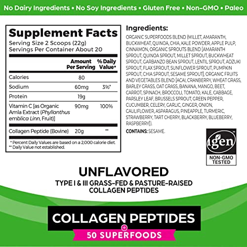 Foto 3 pulgar | Péptidos De Colágeno En Polvo Orgain Hidrolized 20 G Con Superalimentos - Venta Internacional.