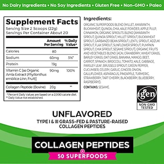 Foto 2 | Péptidos De Colágeno En Polvo Orgain Hidrolized 20 G Con Superalimentos - Venta Internacional.