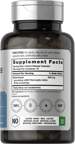 Foto 3 pulgar | Suplemento Horbaach Nattokinase 4000 Fu 150 Cápsulas - Venta Internacional