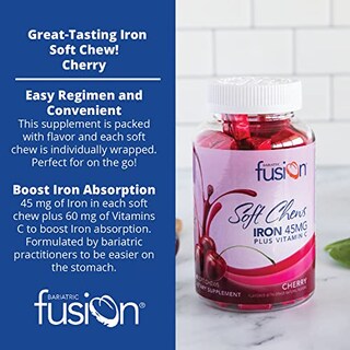 Foto 3 | Suplemento Bariatric Fusion Iron Cherry de 60 Tabletas-Venta Internacional