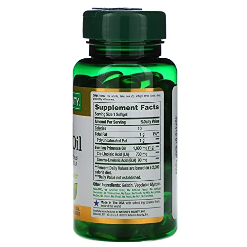 Foto 3 pulgar | Suplemento De Aceite De Onagra Nature's Bounty, 1000 Mg, 60 Cápsulas Blandas - Venta Internacional.