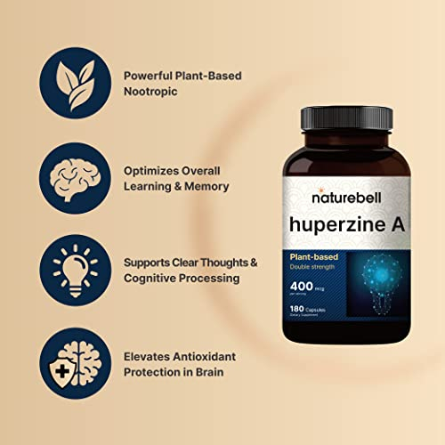 Foto 4 pulgar | Suplemento NatureBell Huperzina A 400 Mcg 180 Cápsulas - Venta Internacional