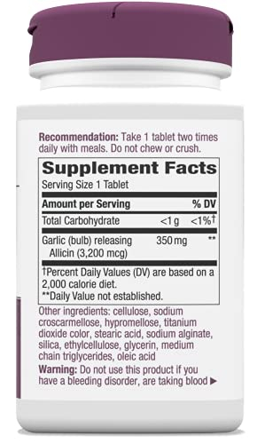 Foto 5 | Suplemento Nature's Way Garlicin Cardio 350 Mg 180 Comprimidos - Venta Internacional